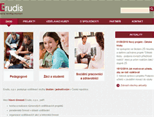 Tablet Screenshot of erudis.cz
